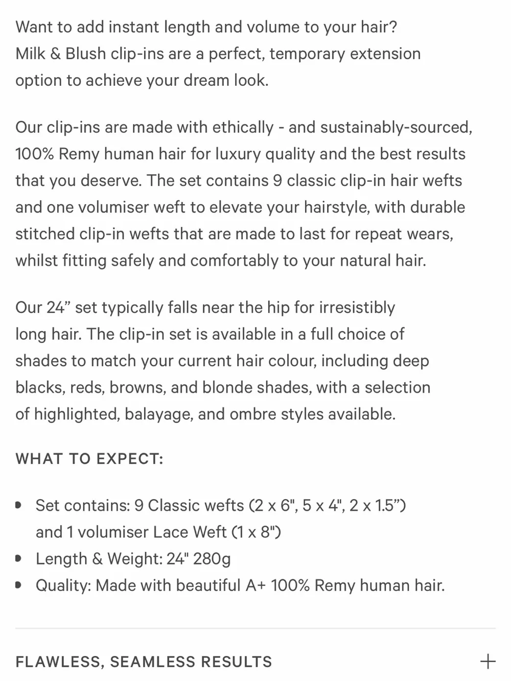 Milk & Blush Cherry Red Clip In Hair Extensions